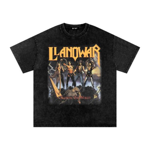SNOW WASHED LlanoWar Oversized Cotton T-Shirt