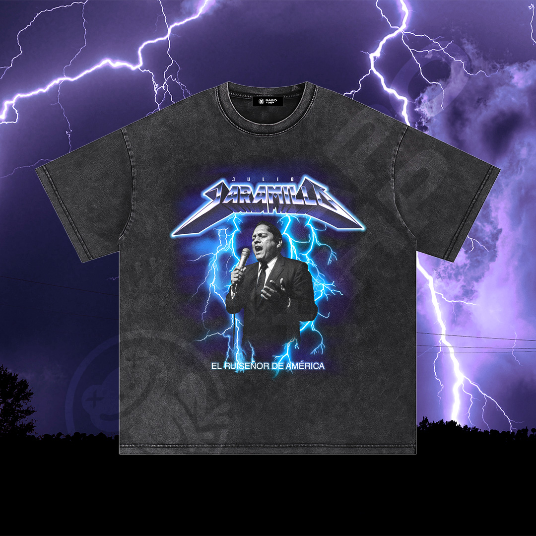 SNOW WASHED Julio Jaramillo Oversized Cotton T-Shirt - Image 3