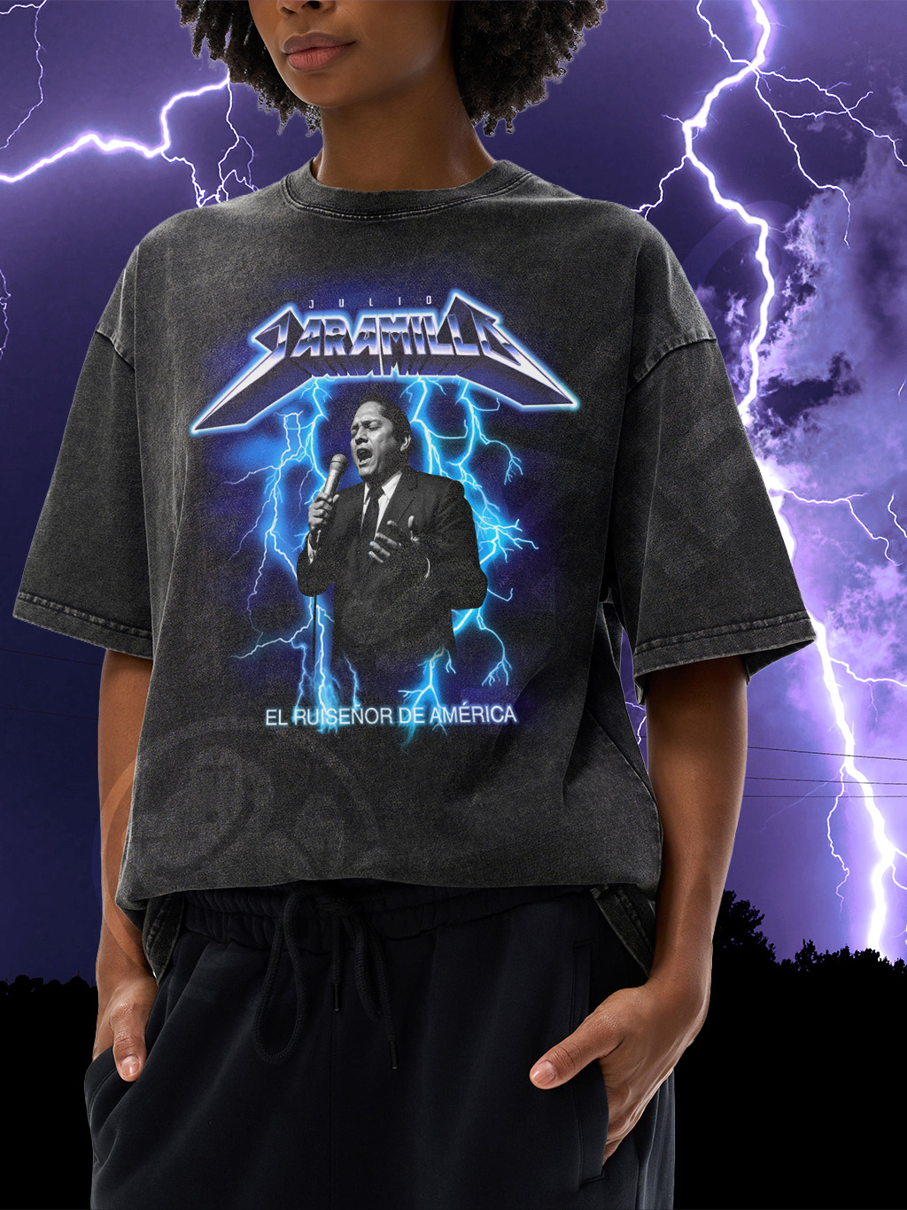 SNOW WASHED Julio Jaramillo Oversized Cotton T-Shirt - Image 5