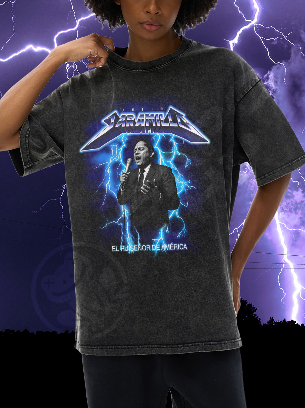 SNOW WASHED Julio Jaramillo Oversized Cotton T-Shirt - Image 6