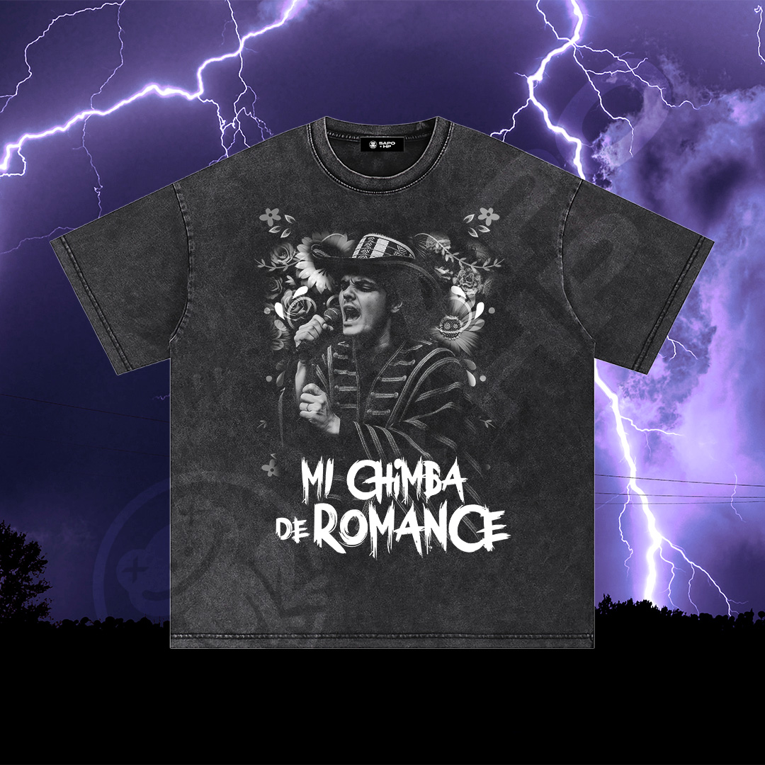 SNOW WASHED Mi Chimba de Romance Oversized Cotton T-Shirt - Image 3