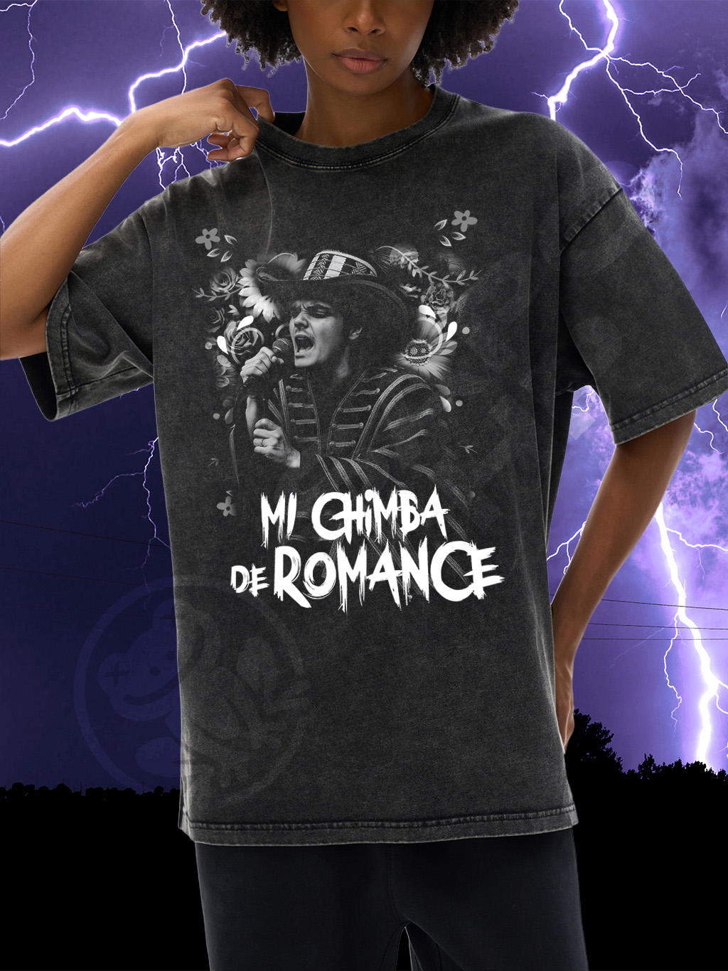 SNOW WASHED Mi Chimba de Romance Oversized Cotton T-Shirt - Image 6